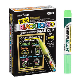 Маркер меловой MunHwa CM-04 зеленый круглый наконечник (толщина линии 2-3 мм) фото Маркер меловой MunHwa CM-04 зеленый круглый наконечник (толщина линии 2-3 мм)