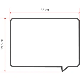 Доска пробковая 20x33 см Чат на магните BoardSYS