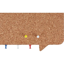 Доска пробковая 20x33 см Чат на магните BoardSYS