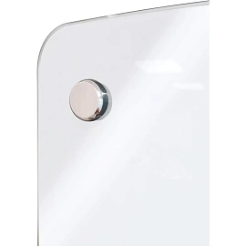 Доска стеклянная 100x150 см магнитно-маркерная белая Attache Premium