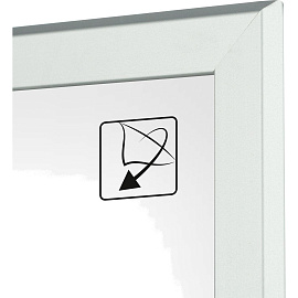 Рамка Комус (Attache) А4 21x30 см металлический багет 20 мм серебристая