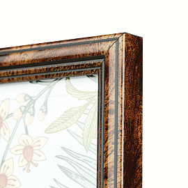 Рамка Комус А4 21x30 см пластиковый багет 14 мм темный орех фото Рамка Комус А4 21x30 см пластиковый багет 14 мм темный орех