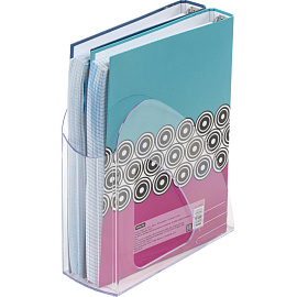 Лоток вертикальный для бумаг 90 мм Attache пластиковый прозрачный