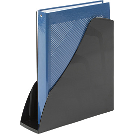 Лоток вертикальный для бумаг 80 мм Attache Loft HDF пластиковый черный