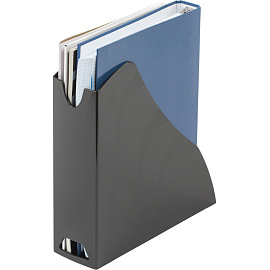 Лоток вертикальный для бумаг 80 мм Attache Loft HDF пластиковый черный