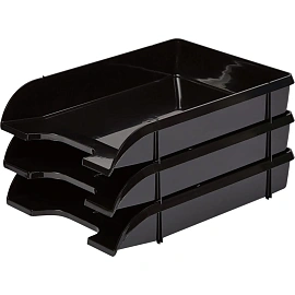 Лоток горизонтальный для бумаг Attache Loft Hdf пластиковый черный