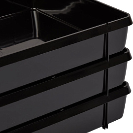 Лоток горизонтальный для бумаг Attache Loft Hdf пластиковый черный