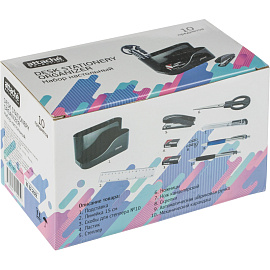 Набор канцелярский Attache Selection пластиковый 10 предметов черный