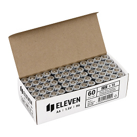 Батарейка Eleven AA (R6) солевая Цена за 1 батарейку фото Батарейка Eleven AA (R6) солевая Цена за 1 батарейку