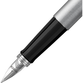 Ручка перьевая Jotter FP Stainless steel CT цвет чернил синий, цвет корпуса серебристый (артикул производителя 2030946)