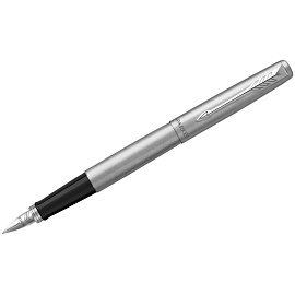 Ручка перьевая Jotter FP Stainless steel CT цвет чернил синий, цвет корпуса серебристый (артикул производителя 2030946)