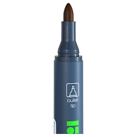 Маркер перманентный Berlingo "Multiline PE300" коричневый, пулевидный, 3мм