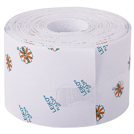 Пластырь-повязка фиксирующая Leiko Plaster 5x1000 см нетканевая основа