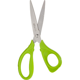Ножницы Attache Spring 175 мм с пластиковыми анатомическими ручками салатового цвета