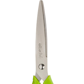 Ножницы Attache Spring 175 мм с пластиковыми анатомическими ручками салатового цвета