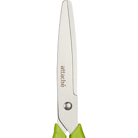 Ножницы 200 мм Attache Spring с пластиковыми анатомическими ручками салатового цвета