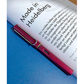 Ручка перьевая Lamy 029 Al-Star цвет чернил синий, цвет корпуса бордовый (артикул производителя 4000330)