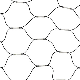 Гирлянда светодиодная Сеть 2x3м, черный КАУЧУК, 432 LED Белые 217-125