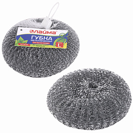 Губка (мочалка) металлическая, сетчатая, 60 г, БОЛЬШАЯ, для посуды, гриля, плиты, LAIMA, 603105 фото Губка (мочалка) металлическая, сетчатая, 60 г, БОЛЬШАЯ, для посуды, гриля, плиты, LAIMA, 603105