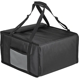 Термосумка для пиццы оксфорд черная 36х36х25 см