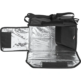 Термосумка для пиццы оксфорд черная 36х36х25 см