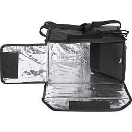 Термосумка для пиццы оксфорд черная 45х45х25 см