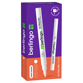 Маркер-краска Berlingo "Uniline PA200" белая, 2мм, нитро-основа фото Маркер-краска Berlingo "Uniline PA200" белая, 2мм, нитро-основа