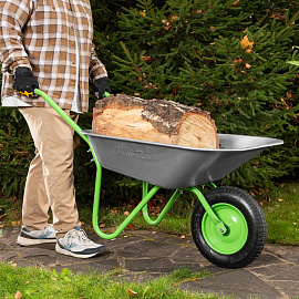 Тачка садовая Сибртех одноколесная грузоподъемность 90 кг (689615)