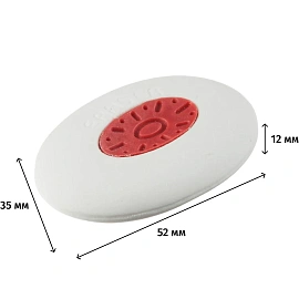 Ластик Attache из синтетического каучука овальный 52x35x12 мм (2 штуки в упаковке)