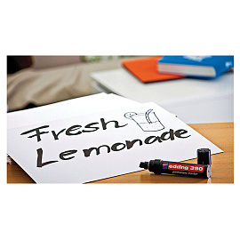 Маркер перманентный Edding E-390/3 синий (толщина линии 4-12 мм) скошенный наконечник