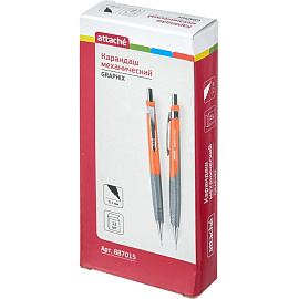 Карандаш механический оранжевый Attache Graphix 0.7 мм
