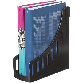 Лоток вертикальный для бумаг 100 мм Attache пластиковый черный (2 штуки в упаковке)