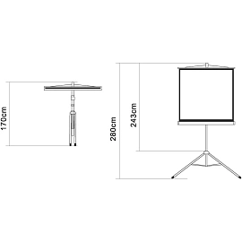 Экран для проектора Digis 200x200 (DSKD-1106) фото Экран для проектора Digis 200x200 (DSKD-1106)