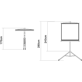 Экран для проектора Digis 180x180 (DSKD-1105)