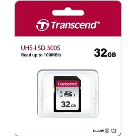 Карта памяти 32 ГБ SDHC Transcend TS32GSDC300S Class 10