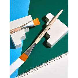 Кисть Комус Класс (№1 School) плоская синтетика №20