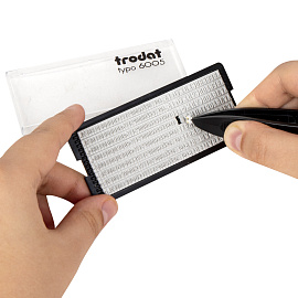 Датер самонаборный, 6 строк+дата, оттиск 60х40 мм, синий, TRODAT 4727, кассы в комплекте, 188617 фото Датер самонаборный, 6 строк+дата, оттиск 60х40 мм, синий, TRODAT 4727, кассы в комплекте, 188617