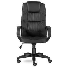 Кресло офисное "Премьер", кожзам, черное фото Кресло офисное "Премьер", кожзам, черное