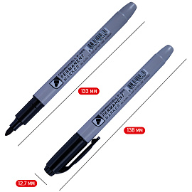 Маркер перманентный Crown Multi Marker Slim черный (толщина линии 2 мм) круглый наконечник