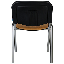 Стул Helmi HL-F01 "Изо", каркас хром, обивка кожзам песочный