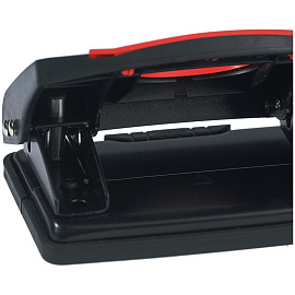 Дырокол Berlingo "Office Soft" 10л., пластиковый, красный, с линейкой фото Дырокол Berlingo "Office Soft" 10л., пластиковый, красный, с линейкой