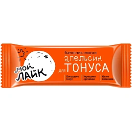 Батончик мюсли Леовит Апельсин 25 г (30 штук в упаковке)