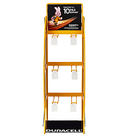 Дисплей для размещения товара настольный DURACELL, 2х3 крючка, 70000267 фото Дисплей для размещения товара настольный DURACELL, 2х3 крючка, 70000267