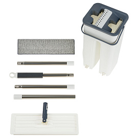 Комплект для уборки OfficeClean Professional, швабра, ведро 6 л., двухкамерное с отжимом, насадка МОП