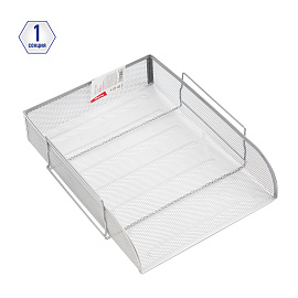 Лоток для бумаг горизонтальный Berlingo "Steel&Style", металл, серебристый