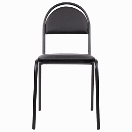 Стул для посетителей РС00М, черный каркас, кожзам черный фото Стул для посетителей РС00М, черный каркас, кожзам черный