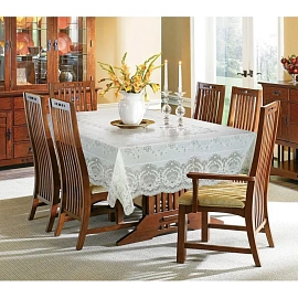 Скатерть одноразовая Niklen Кружевная 137x180 см белая