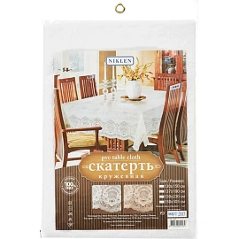 Скатерть одноразовая Niklen Кружевная 137x180 см белая
