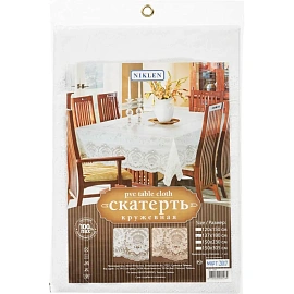 Скатерть одноразовая Niklen Кружевная 137x180 см белая