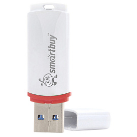 Флешка USB 2.0 64 ГБ SmartBuy Crown (SB64GBCRW-W)
